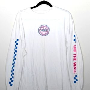 Vans Off the Wall White Long Sleeve T-Shirt Size XL Men’s